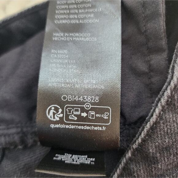 WE THE FREE RAW HEM BLACK SKIRT SIZE 6 NWOT - Picture 4 of 5